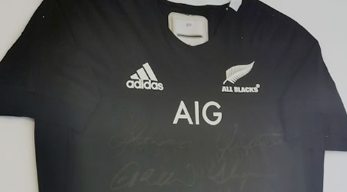 All Blacks jersey – signed by 2021 players
